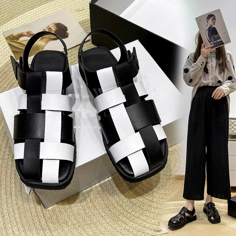 

Shoes Luxury Sandals 2022 Summer Women's Heels Espadrilles Platform Fashion Multicolored Gladiator Girls Comfort Flat Closed New