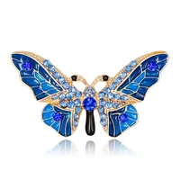 butterfly brooch pins women enamel insect brooches lapel pin safety pin rhinestone womens broach jewelry