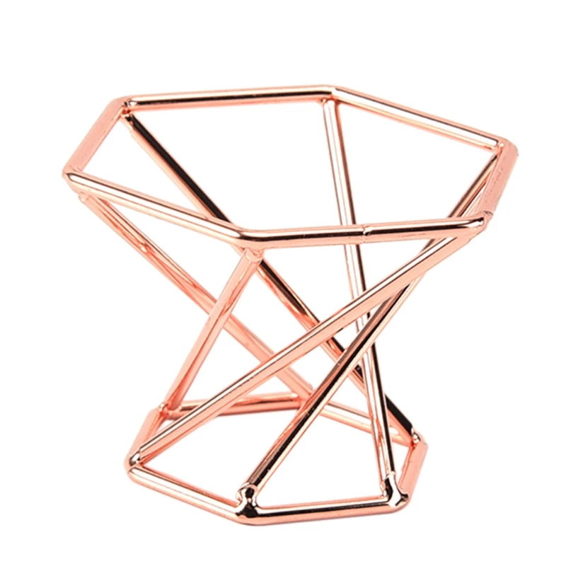 

Metal Display Stand Crystal Glass Lens Ball Sphere Makeup Sponge Swirl Holder