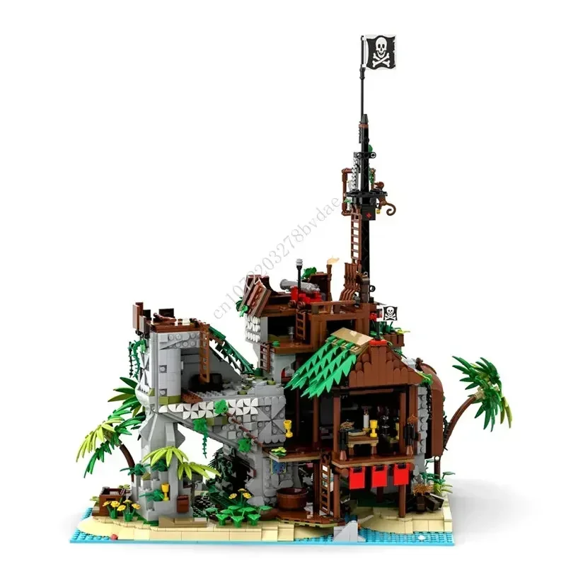 2979 шт. MOC Pirate Barracuda Bay Series Forbidden Island Building Block Технические кирпичи DIY Сборка