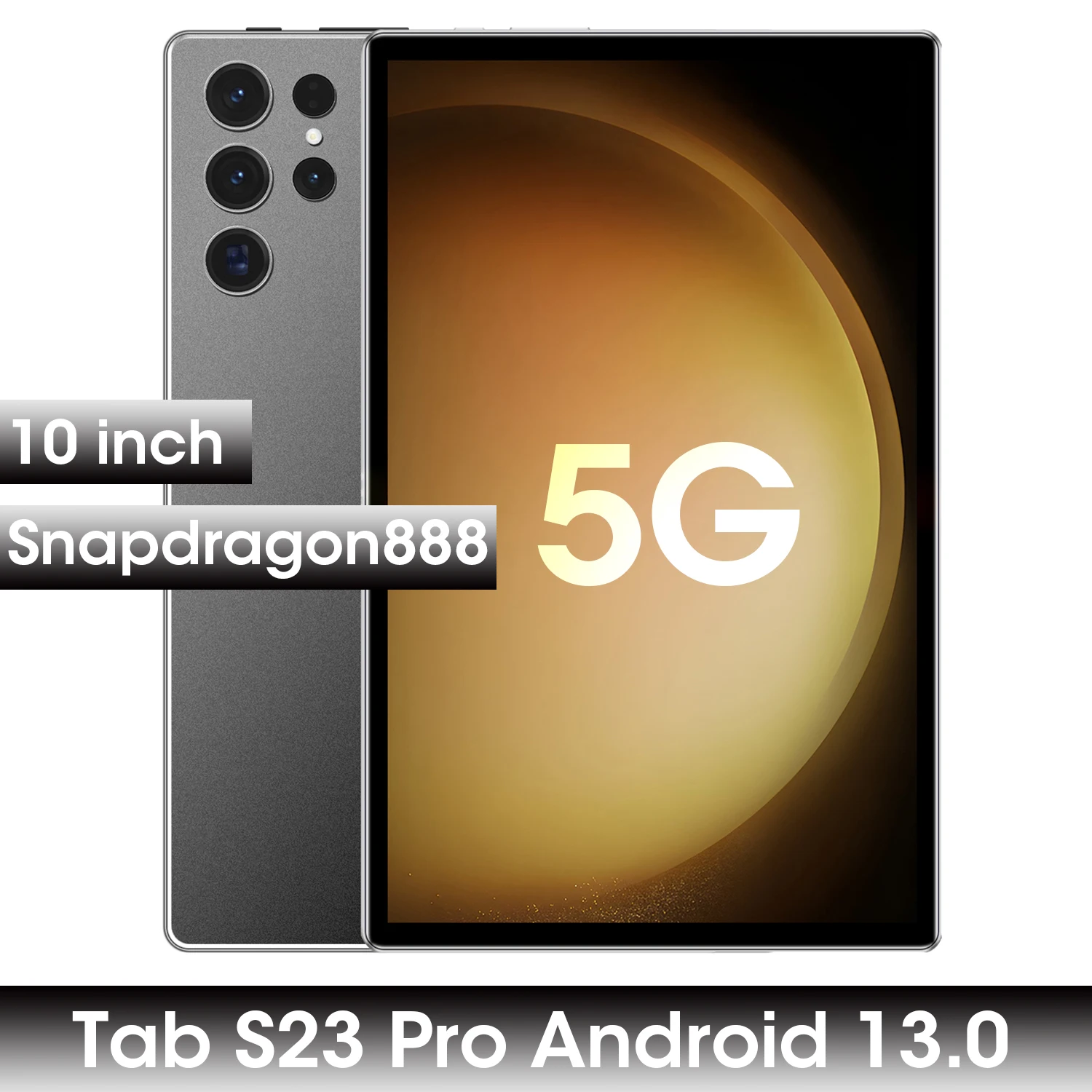 

New Tab S23 Pro Tablet Snapdragon 888 12GB 512GB Andriod Tablets 10 Inch 5G Tablete Android 13 10000mAh Tablet PC Global Version