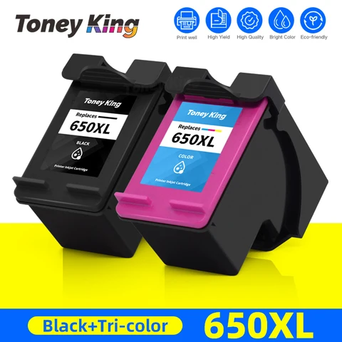 Картридж Toney King для HP 650XL черный/трехцветный полный