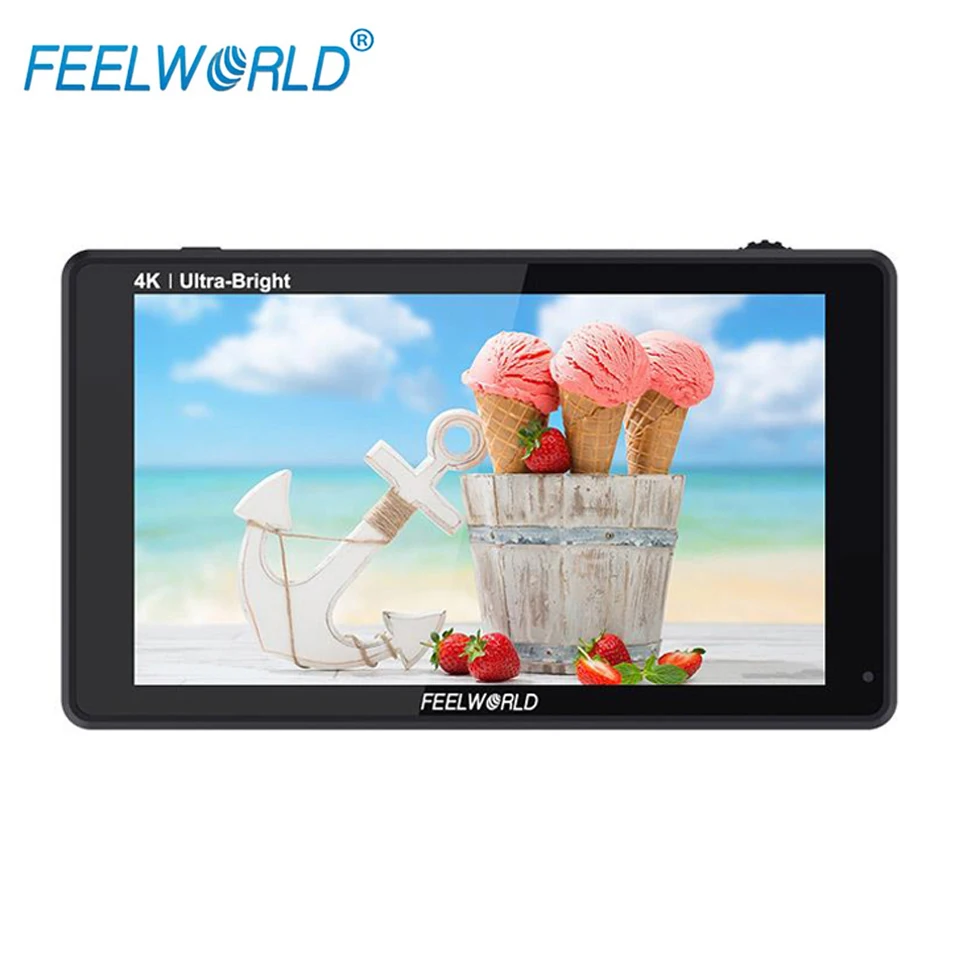 

FEELWORLD LUT6S 6 Inch 2600nits 3D LUT Touch Screen DSLR Camera Field Monitor with 3G-SDI 4K HDMI-compatible Input Output