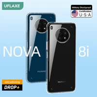 uflaxe original shockproof hard case for huawei nova 8i 4k hd crystal clear anti yellow back cover casing