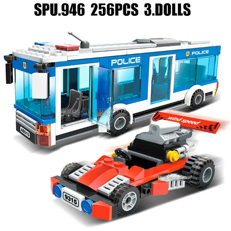 9315 256 шт. Детский конструктор Городская полиция |
