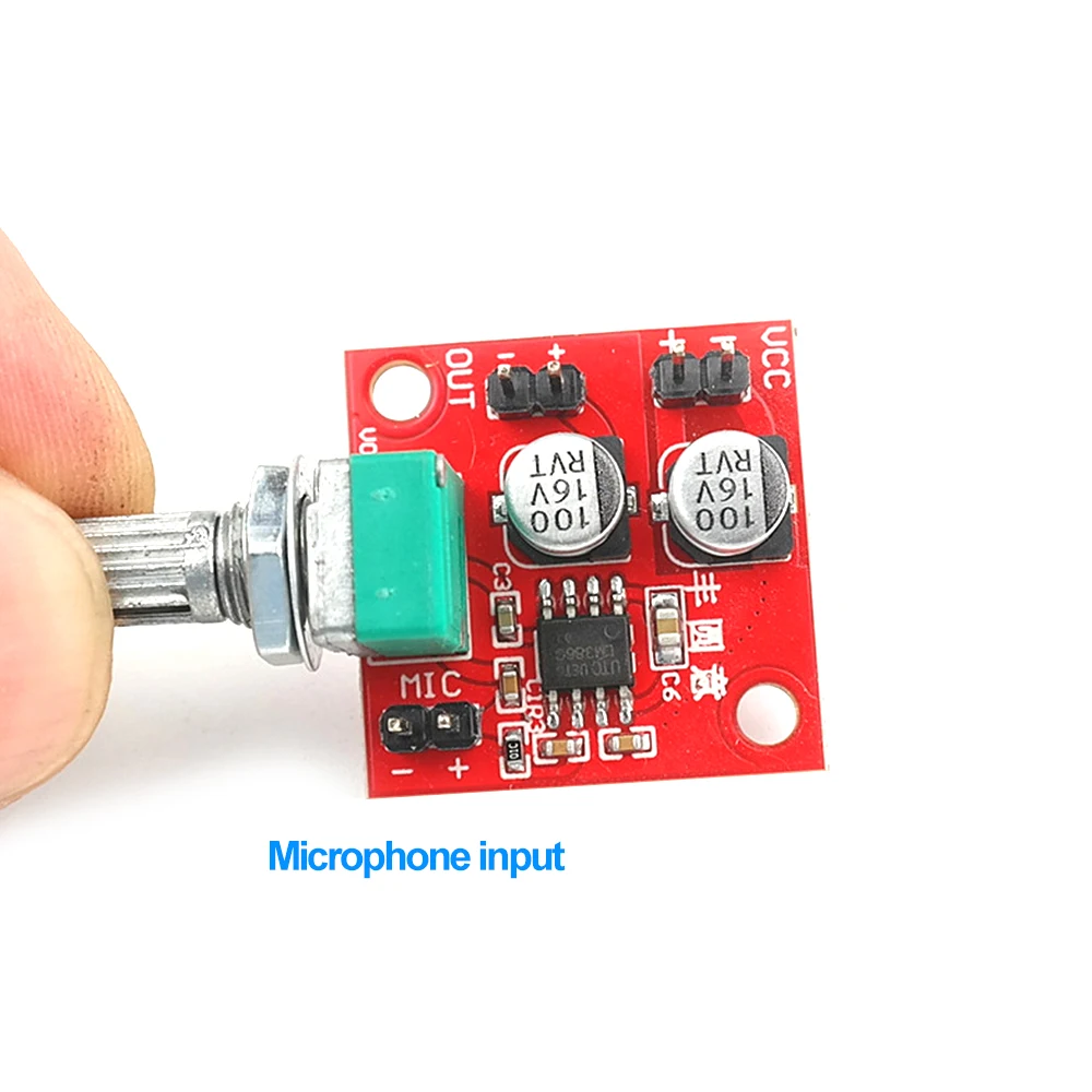 

DC4-12V LM386 Electret Microphone Amplifier Microphone Pickup Module Can Drive Headphones and Low Power Speaker Modules