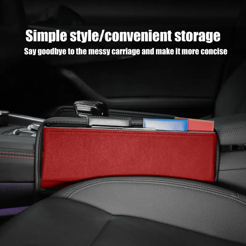 

Car Seat Side Pocket Organizer Auto Seat Gap Filler Phone Holder Automobile Seat Gap Catcher Car Seat Crevice Storage Box