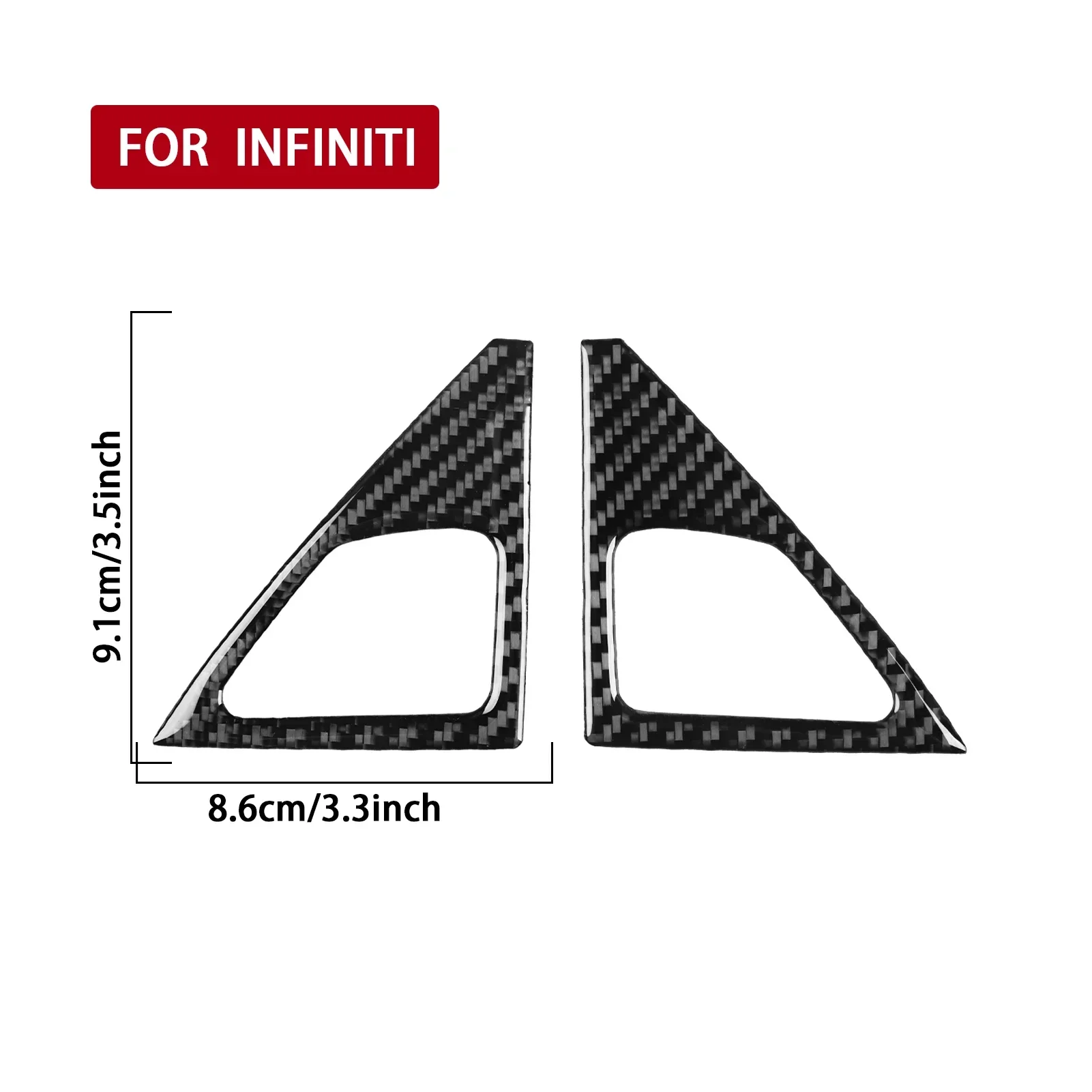 Для Infiniti Q50 2014——2020 настоящее углеродное волокно внутренняя крышка панели