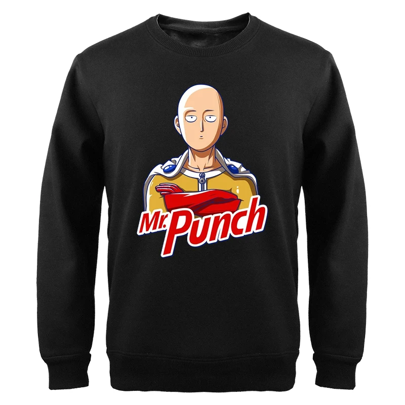 

One Punch Man Graphic Sweatshirts Hoodie Funny Anime Saitama Men Mangas Hoody Long Sleeve Harajuku Fleece Sportswear Pullover
