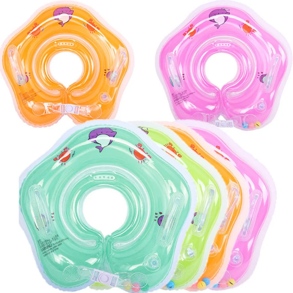 

Swimming Baby Neck Ring Tube Safety Infant Float Circle for Bathing Inflatable Inflatable Water Toys Kids Swim Pool Accessories
