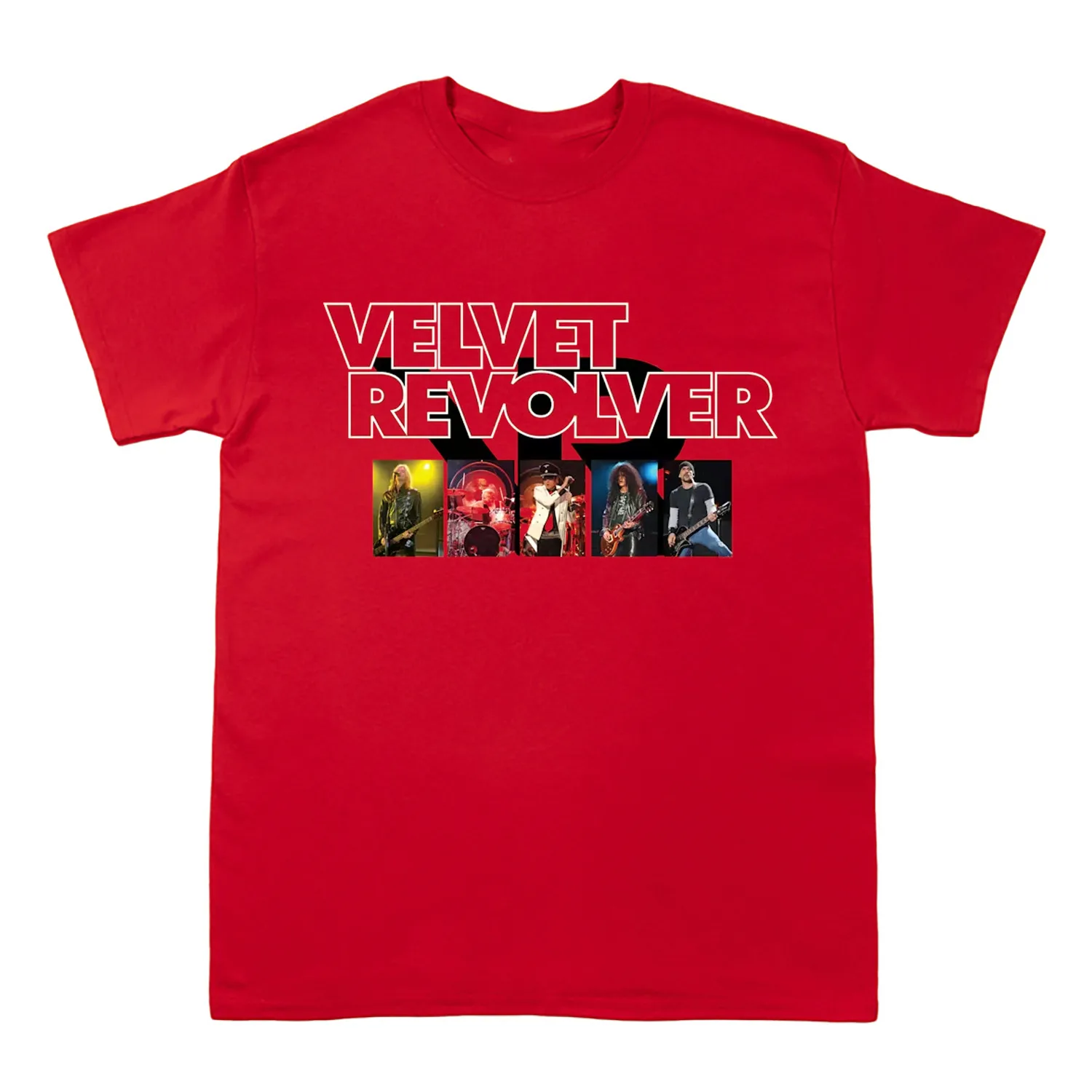 Бархатный револьвер Let It Roll Live в Германии Красная футболка всех размеров Ac1614