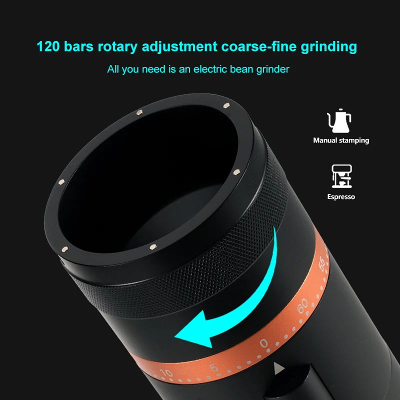 Электрическая кофемолка 48 мм конусные заусенцы для эспрессо бесступенчатая