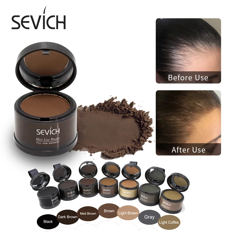 

Sevich Full Hair Instantly Hair Fluffy Fiber Powder Hair Shadow Powder Root Cover Up Concealer Modify The Hairline Beauty Health