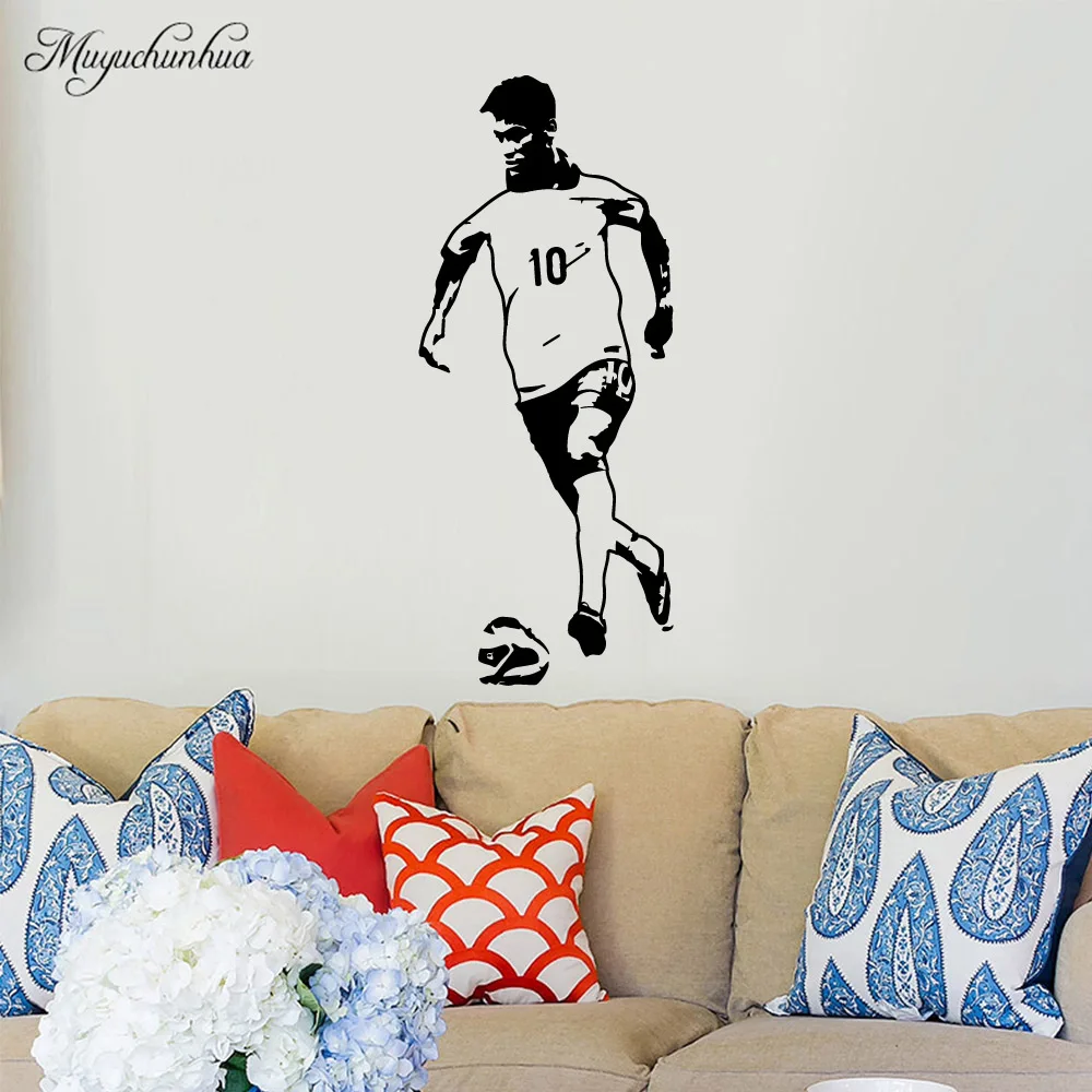 

Diy football player Nursery Wall Stickers Vinyl Art Decals For Home Decor Living Room Bedroom Art Decor Wallpaper