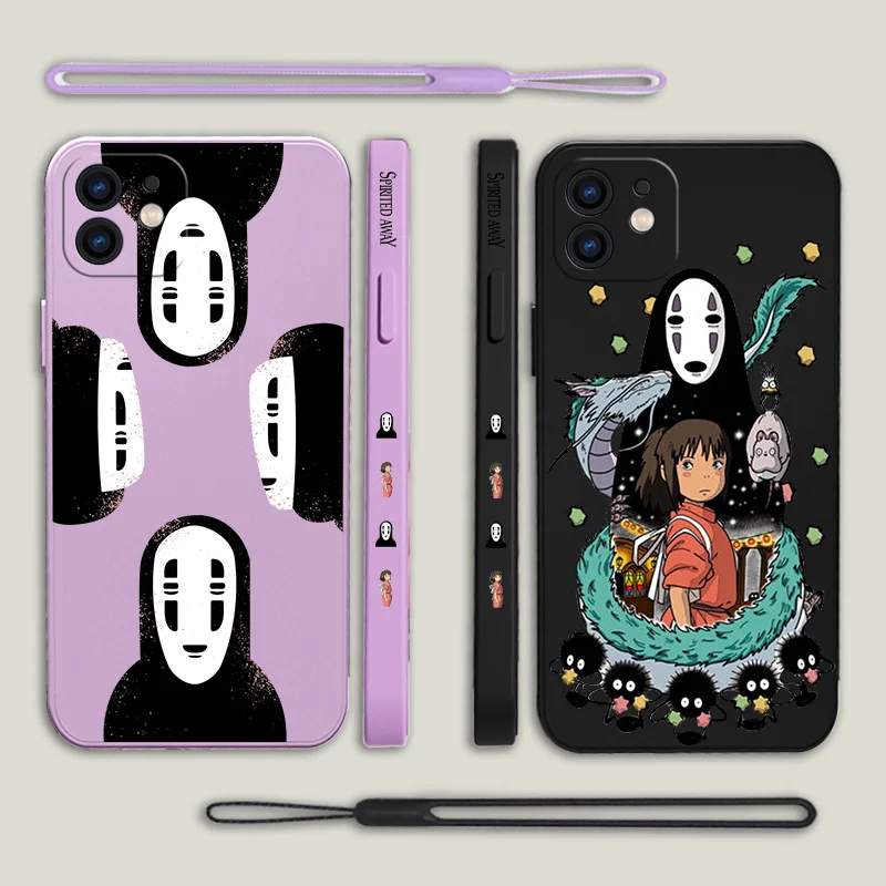 

Spirited Away Anime Phone Case For Samsung Galaxy S23 S22 S21 S20 Ultra FE S10 4G S9 S10E Note 20 10 9 Plus With Lanyard Cover
