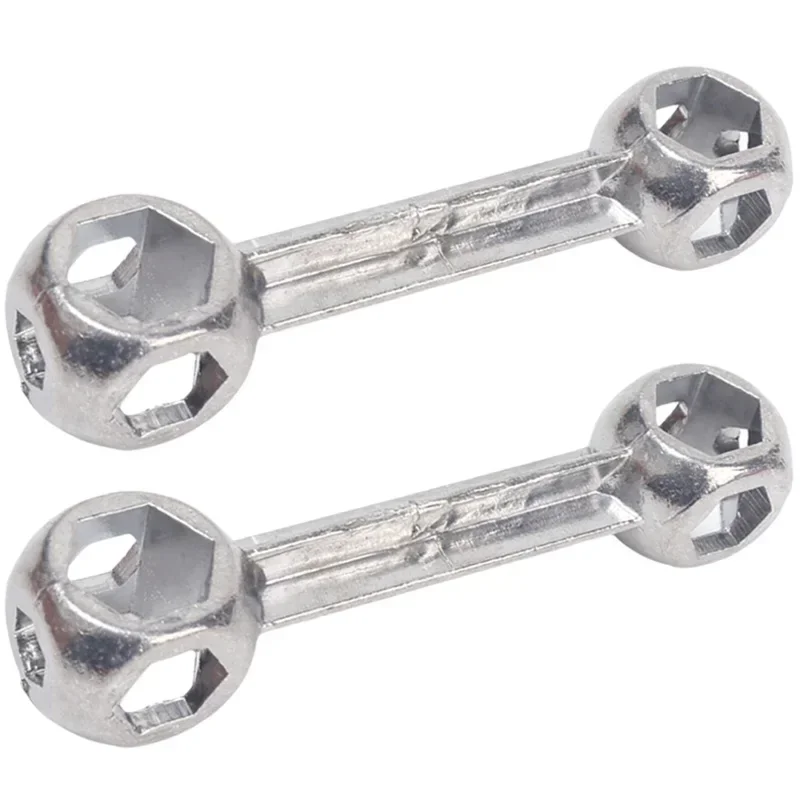 Металлический шестигранный ключ 6 ~ 15 мм, автомобильный велосипед, шестигранный винт, инструмент для установки и разборки, универсальный гаечный ключ в форме кости с втулкой