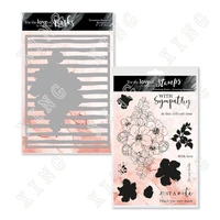 geranium flower silicone stamps stencil diy scrapbooking paper handmade album stamp die sheets greeting card 2022 new arrival