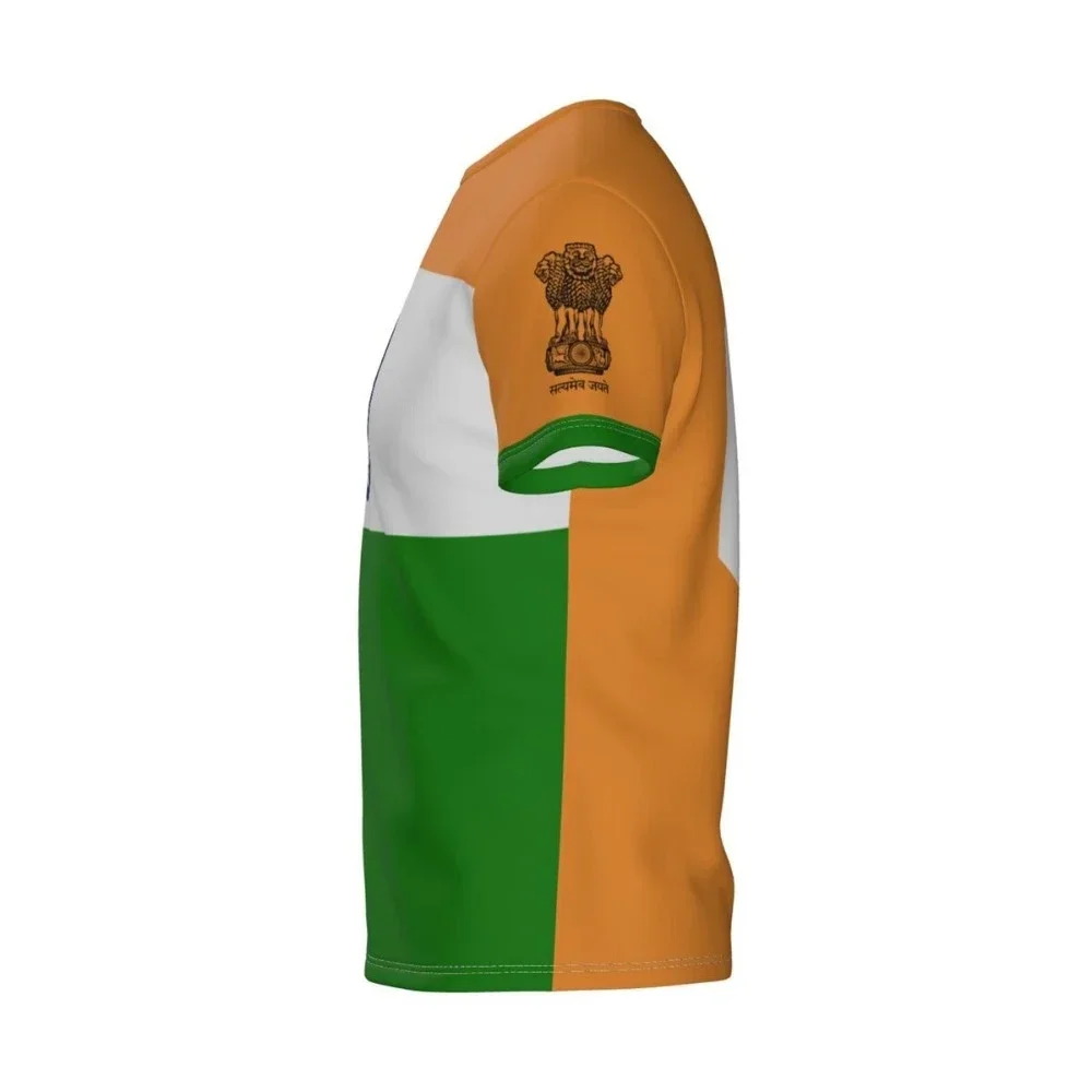 Новинка 2024 футболка с 3D принтом индийского флага модные мужские топы индийским