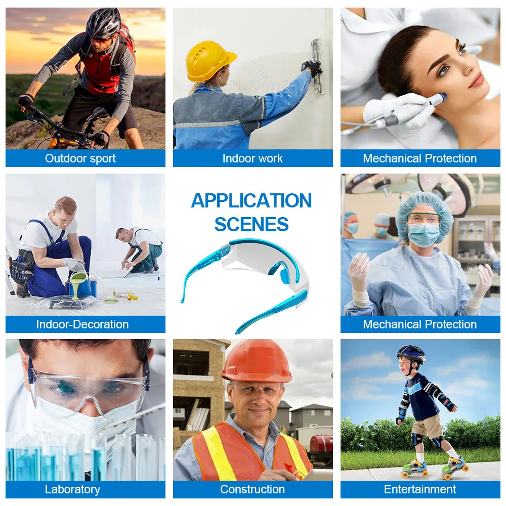 Защитные очки хирургические с блокировкой UV400 Силиконовая защита от тумана