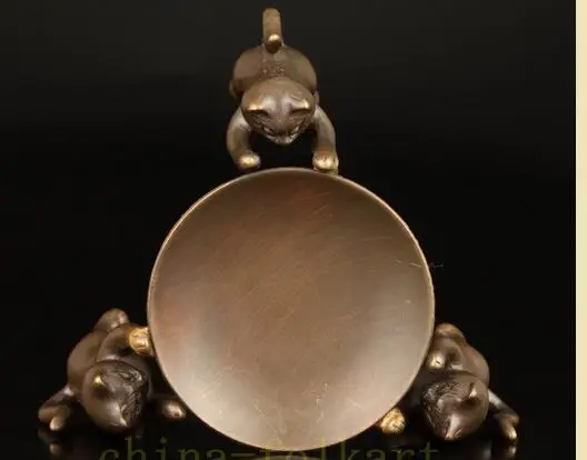 Чистая медь позолоченный со вкусом китайский Азиатский собирать старую редкую