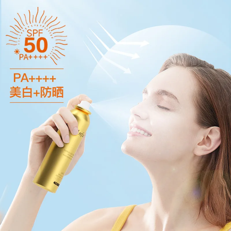 Anfany 100ml Sunscreen Spray SPF50 PA++++ Whitening Sunscreen Lotion Moisturizing Isolation UV Protection Women's Sunscreen