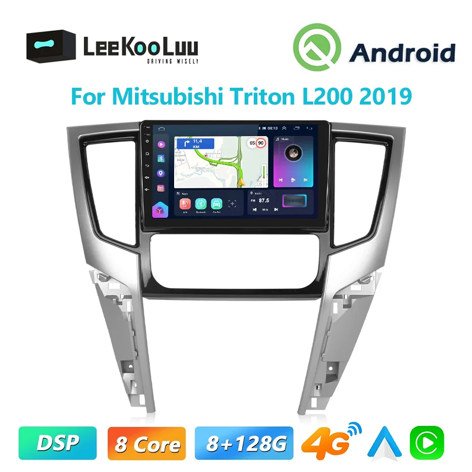 

Автомагнитола LeeKooLuu, 9 дюймов, мультимедийный MP5 видеоплеер, Wi-Fi, GPS, стерео, 4G, DSP, CarPlay, Android, авто для Mitsubishi Triton L200 2019
