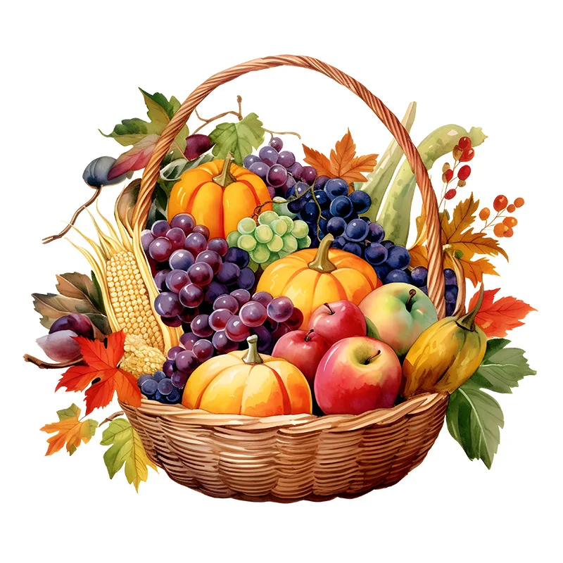 

Съемная наклейка на стену с корзиной с фруктами из ПВХ