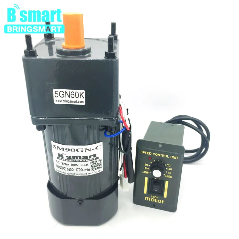 Мотор-редуктор BringSmart 5M90GN-C с высоким крутящим моментом и низким оборотом в минуту