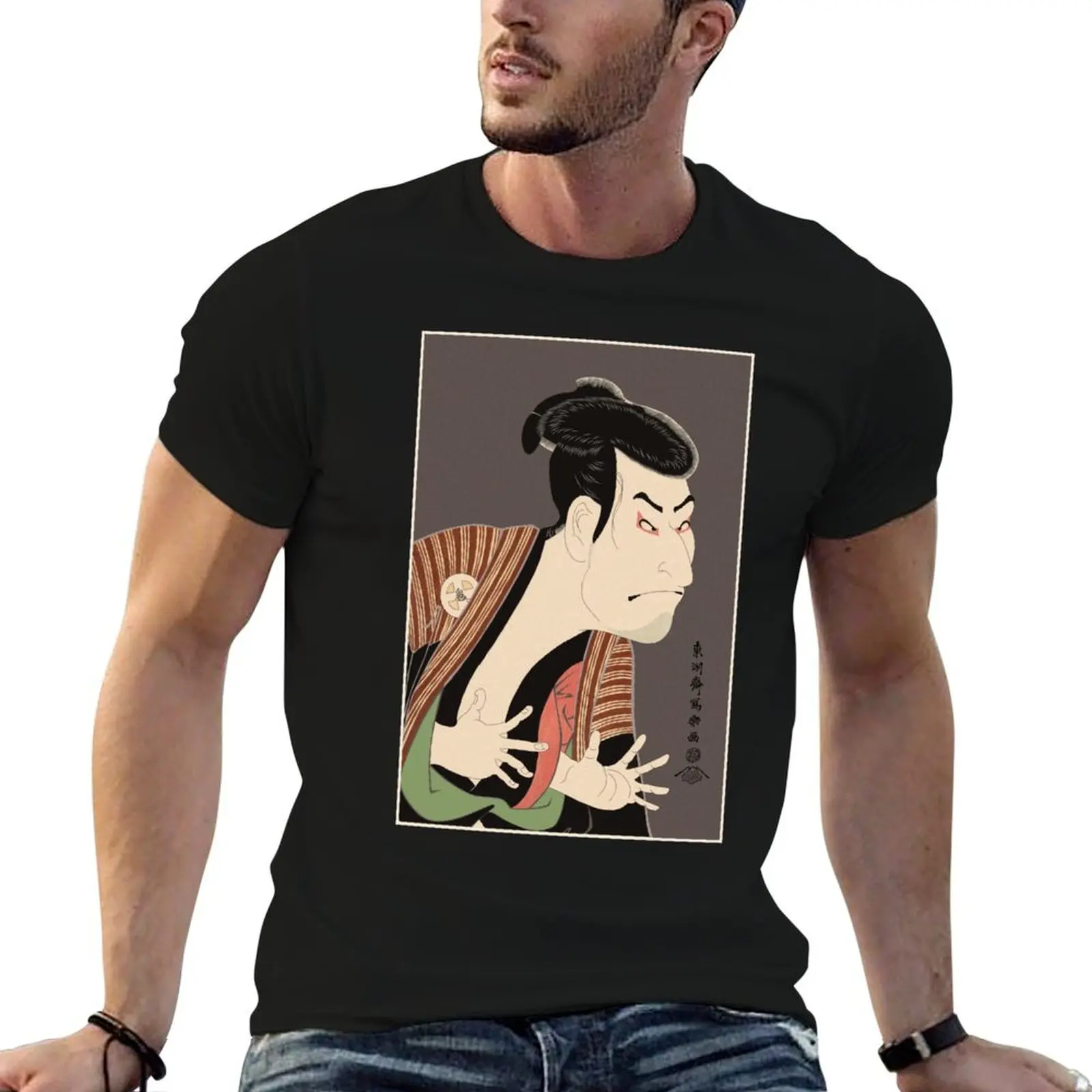 Футболка Kabuki Actor Otani O Hamp III дешевые футболки с рисунком мужские белые