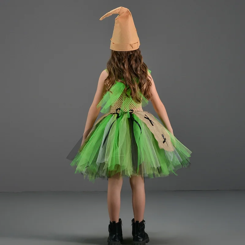 Костюм для косплея монстра на Хэллоуин девочек платье-пачка из нейлоновой сетки