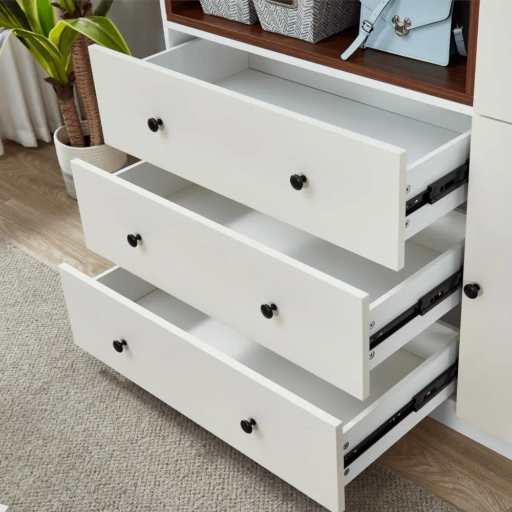 74 &quotH 3 двери ящика белый деревянный шкаф современный отдельно стоящий