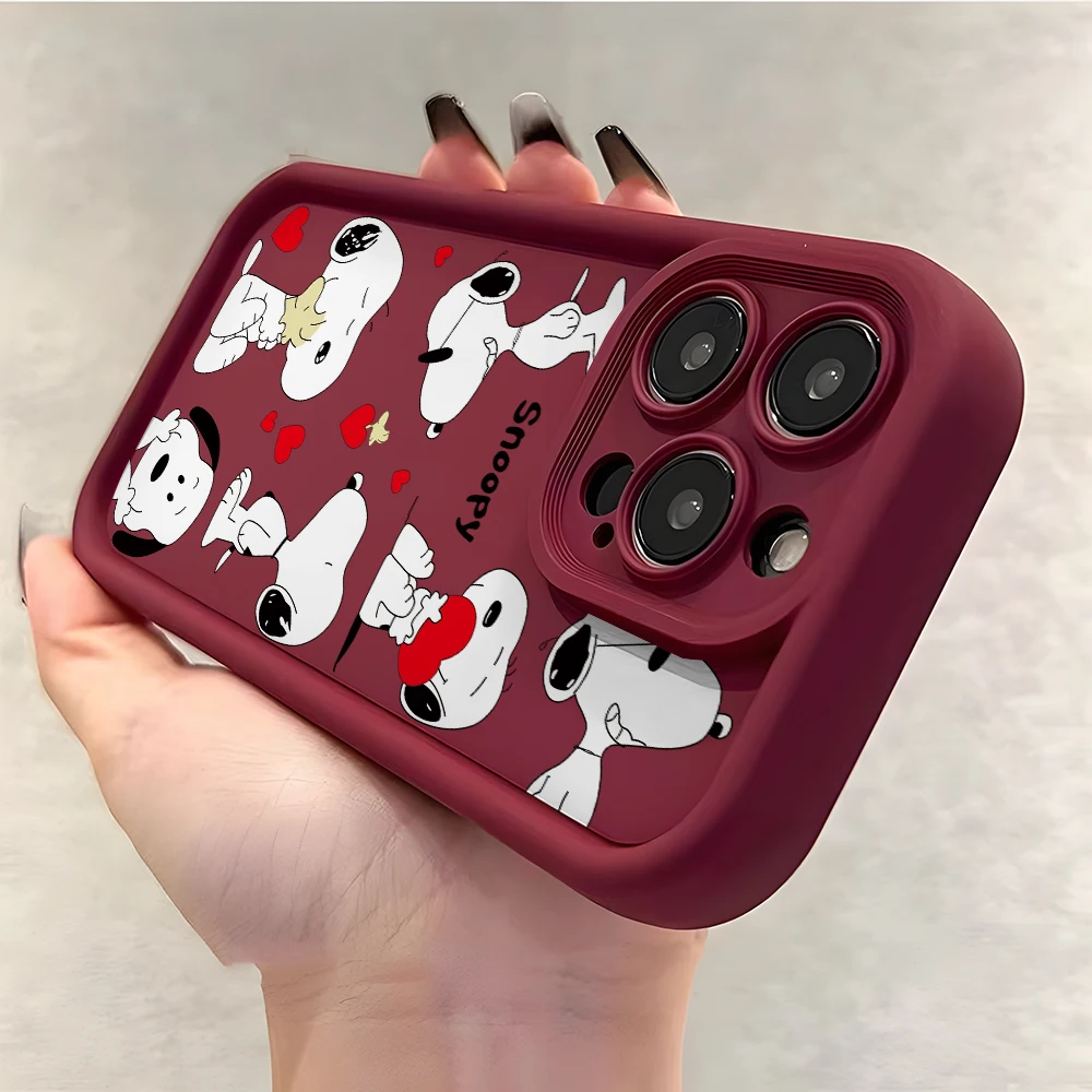 Чехол для телефона Cool Anime Snoopys Xiaomi Redmi 14C 13 13C 12 12C K50 K40 10C 10 9T 9C 9A K30 4G 5G с мягкой задней