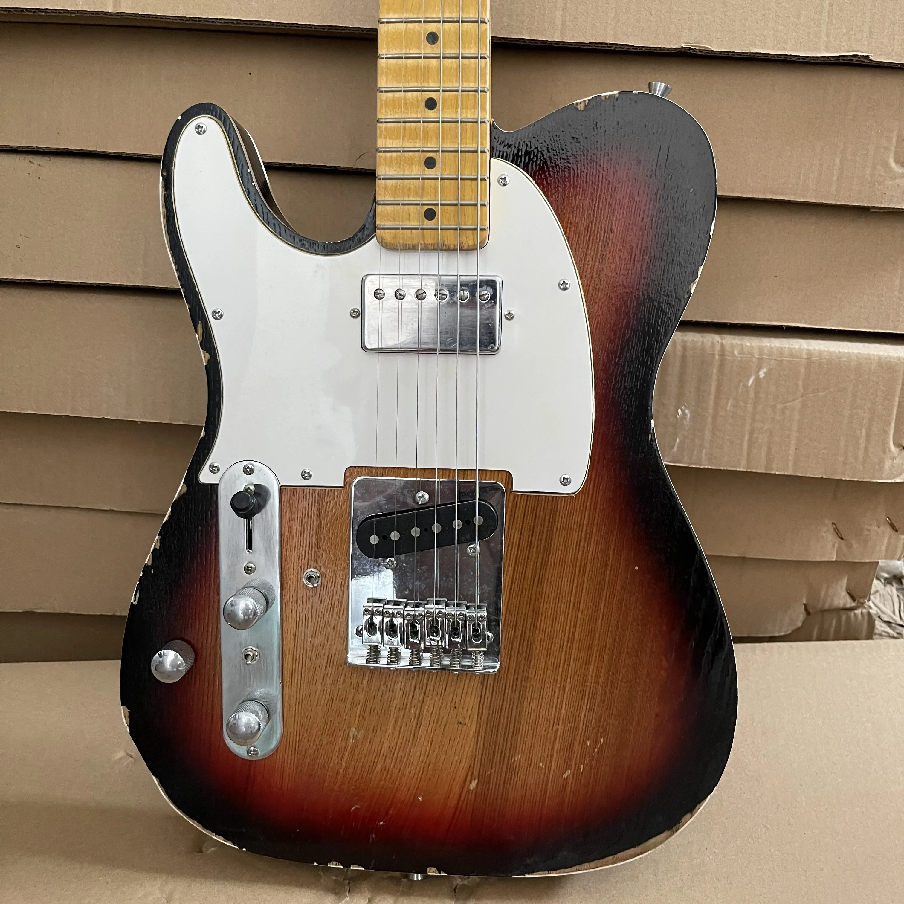 

Бесплатная доставка, коричневая, оригинальная красивая, электрическая гитара, новинка 2022 года, эксклюзивный дизайн, популярный цвет