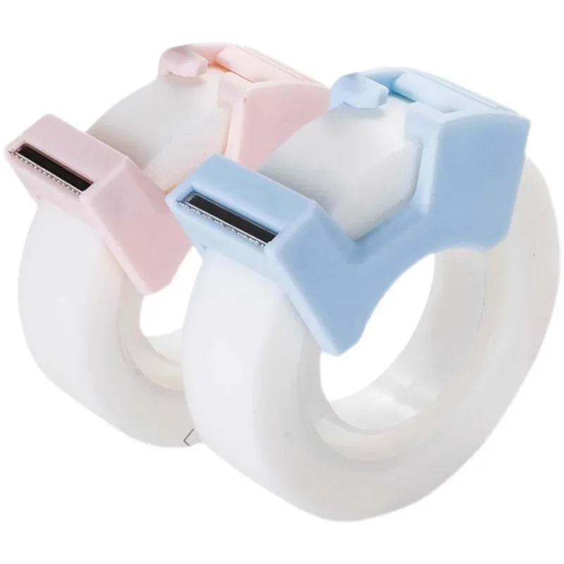

2pcs/pack Transparent Tapes Writable Tape Dispenser Sticky Corrective Learning Tape Copy Paper Korean Stationery Office Supplies
