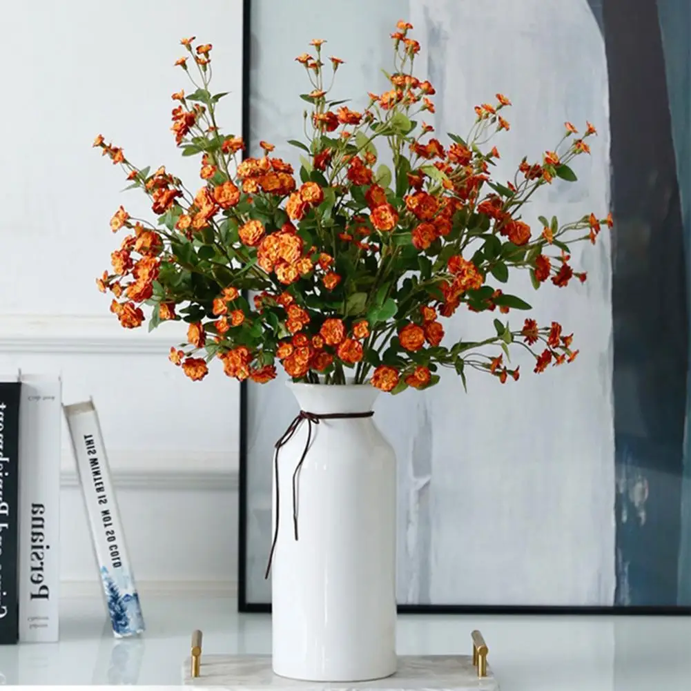 

Attractive Rose Flower Handicraft Fake Flower Plants DIY Wreath Valentine's Day Home Wedding Decoration indoor