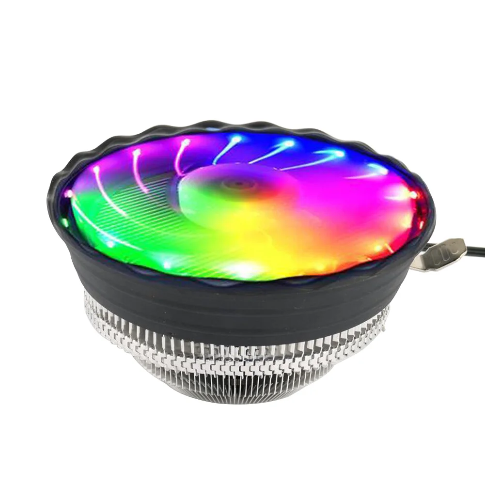 

Home Professional Air Heatsink CPU Cooler Low Noise Led Stable RGB Luminous Cooling Fan Radiator Desktop Computer For Intel