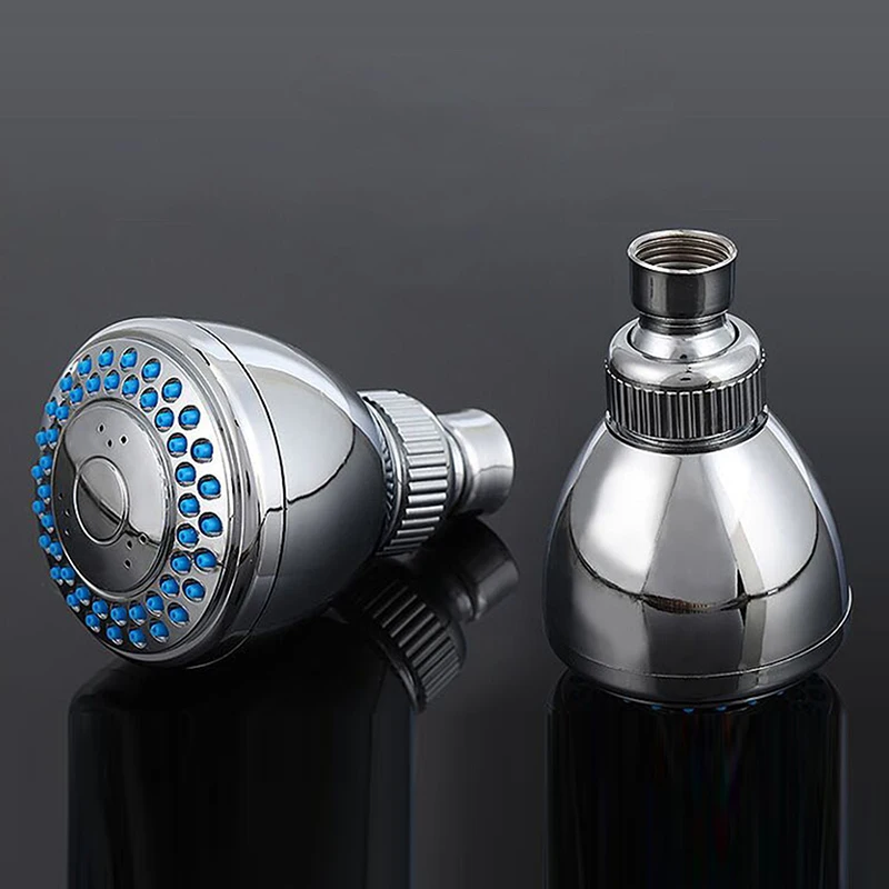 

Shower Accessary ABS Shower Head Chrome Handheld Water Saving Rround Shower Faucet Head Universal Bathroom