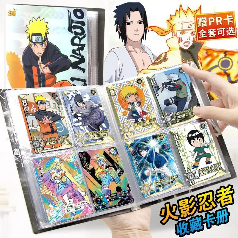 

Вместительная Коллекционная книга Naruto, Аниме периферийные детские игрушечные карты, Подлинная книга Shippuden