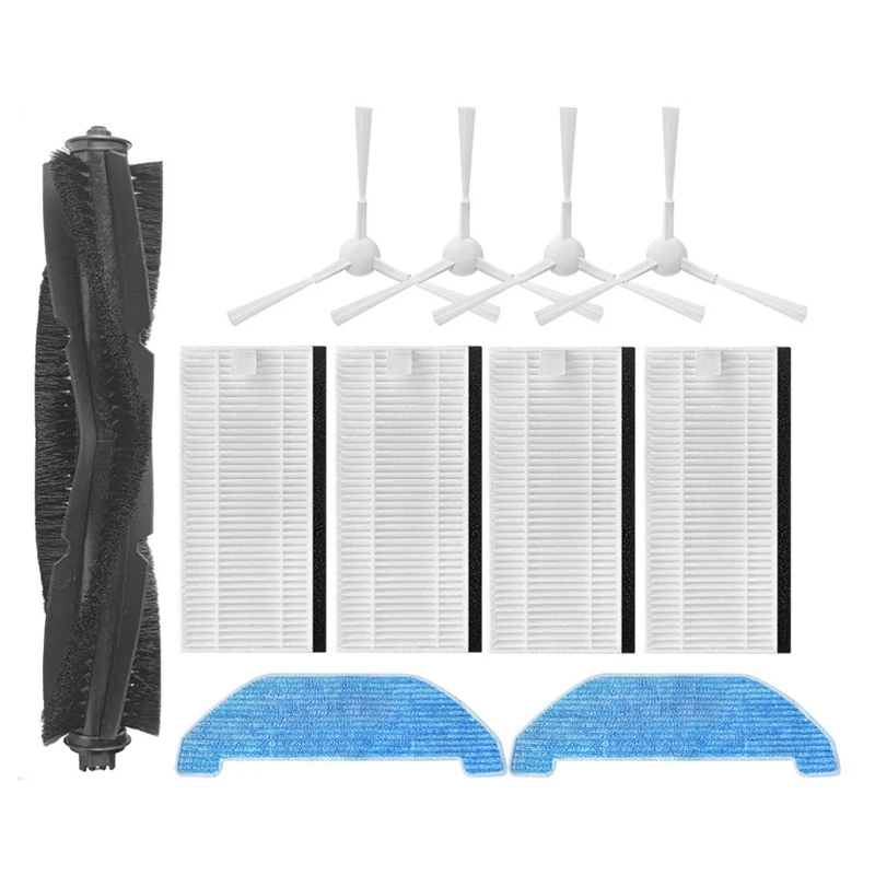 

Main Brush, Side Brush Filter And Mop Cloth Replacement Kit Accessories For Neabot Q11 Robotic Vacuum Cleaner