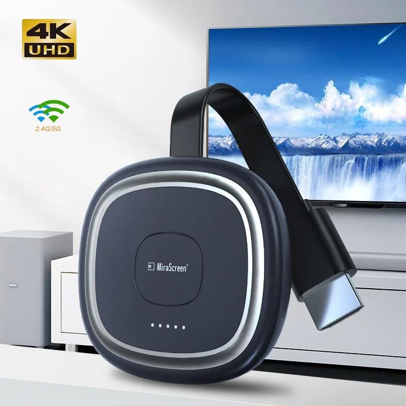 

TV Stick 4K Wireless HDMI Chromecasts 4K Display Dongle Adapter for iOS/Android Video/Audio Mirroring to TV/Projector/Monitor