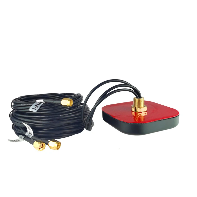 

Outdoor Waterproof 3 in 1 combination antenna double 4G GSM GPRS GPS BD 4G WIFI 2.4G antenna high gain 28dbi sma male connector