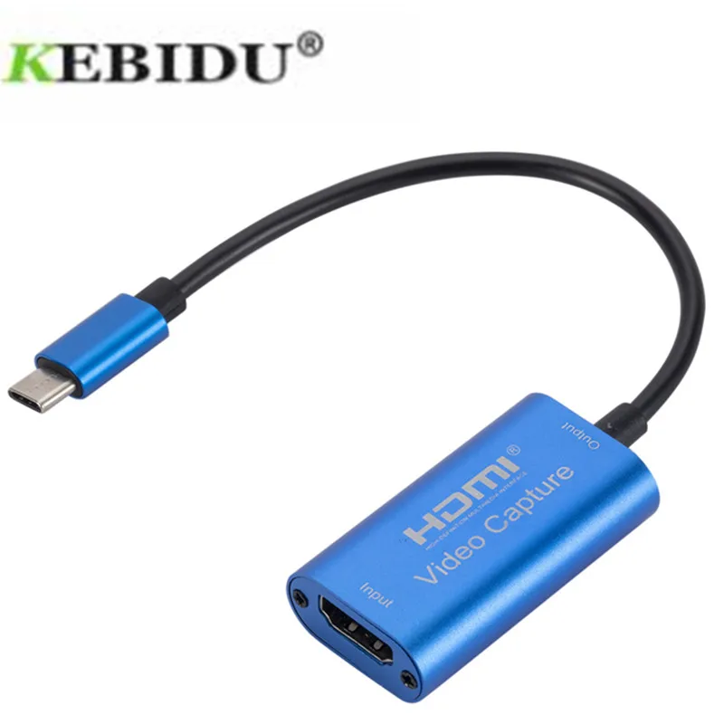

HDMI-compatible to USB-C Video Capture Card HD 1080P HDMI-com' To USB Video Capture Board Game Record Live Streaming Broadcast