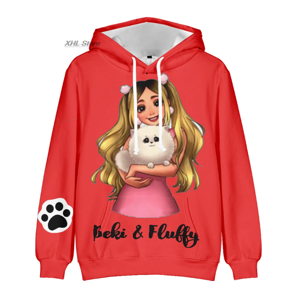 

Rebekah Wing Merch Beki Fluffy 3D Hoodie Long Sleeve Women Men Hoodie Harajuku Streetwear Kids Pullovers Kawaii Red Tops Y2K