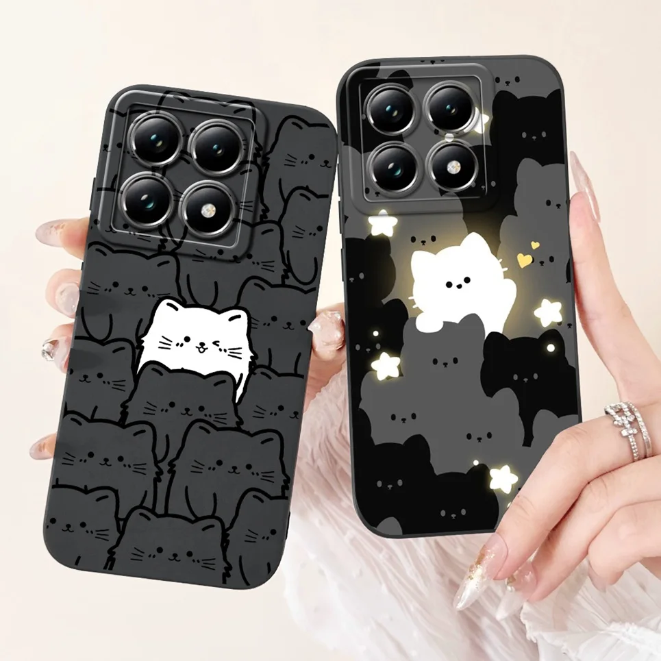 Мультяшный Модный чехол-накладка для телефона Mi 14T Pro Xiaomi силиконовый мягкий