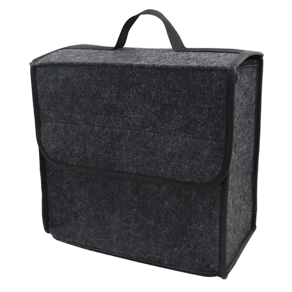 

Car Trunk Felt Cloth Solid Color Auto Luggage Organizer Large Capacity Cargo Storage Holder