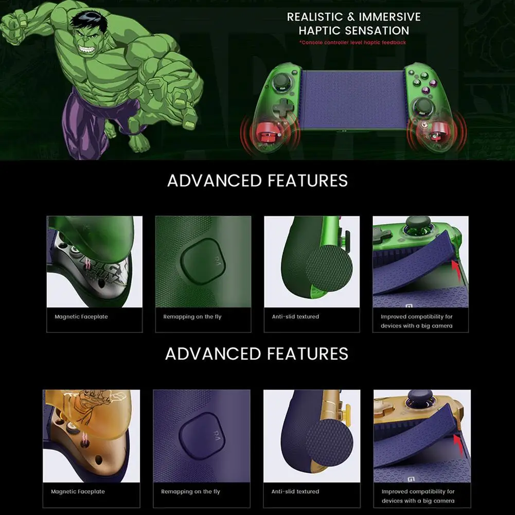 Геймпад GameSir World Chicken G8+ совместимый бренд G8Plus Hulk/Thanos Bluetooth