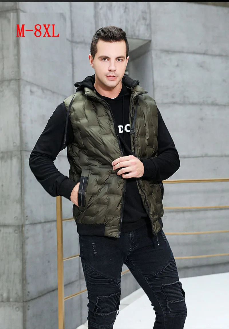 Men's Vest Jacket Winter Hot Sale New High Quality Waistcoat Men's Casual Vest Sleeveless Jacket Men's Hooded Coat Asian Size