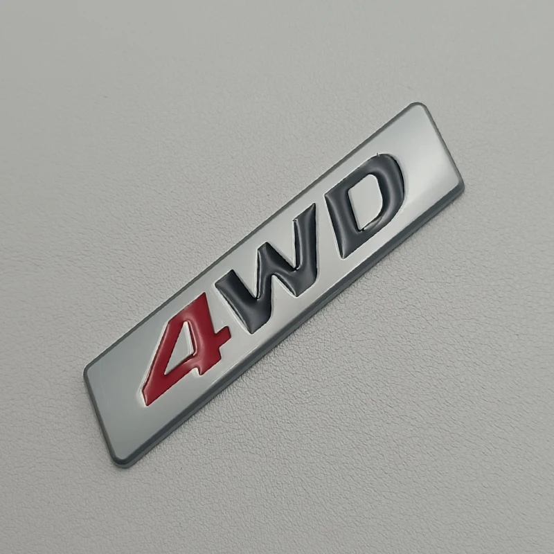 

3D металлический логотип, эмблема на 4WD, размер крыла автомобиля, значок на багажник автомобиля, наклейки на 4WD, аксессуары