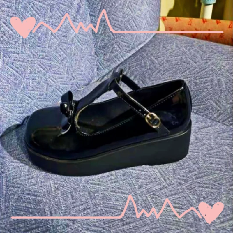 Lolita Shoes Women Mary Jane Vintage Girls Students JK Uniform High Heel Platform Cosplay Hot Style Plus Size | Обувь