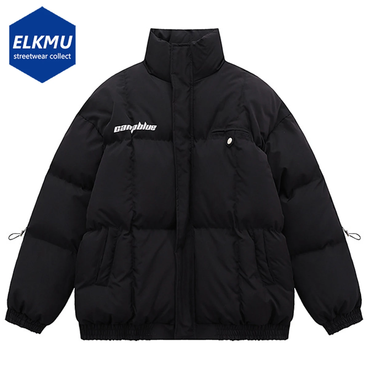 Men's Winter Padded Coats Warm Thicken Bubble Jackets Black Parkas Harajuku Streetwear Fashion Puffer Jackets